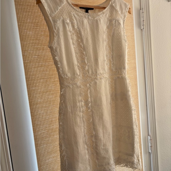 BCBGMaxAzria White Lace Mini Dress - Picture 3 of 9
